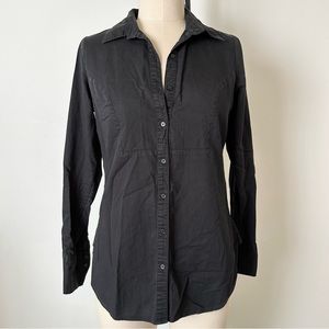 H&M Black Button-down Top
